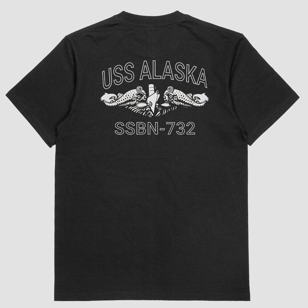 USS Alaska SSBN-732 Veteran Retired Submarine Service T-shirt Black